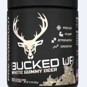 BUCKED UP PRE-WORKOUT WHITE - GUMMY DEER PINEAPPLE 30SERVING
