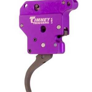 Timney Triggers 502B Benchrest Trigger Single-Stage Curved Trigger with 3-6 oz Draw Weight & Purple/Black Finish for Remington 700