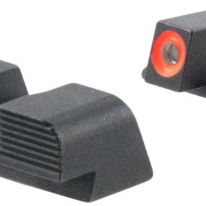 AmeriGlo SG434 Protector Sight Set for Sig Sauer  Green Tritium Orange Outline Front Sight-Black Serrated Rear Sight