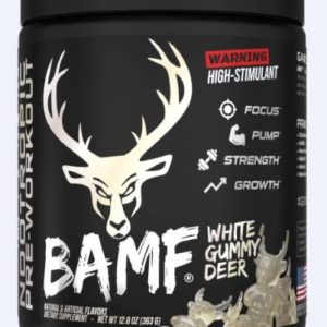 BUCKED UP PRE-WORKOUT BAMF - WHITE GUMMY DEER 30 SERVINGS