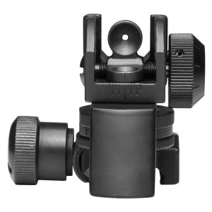 NcStar MARDRS AR15 Rear A2 Backup Iron Sight Black Dual Aperture for AR-15