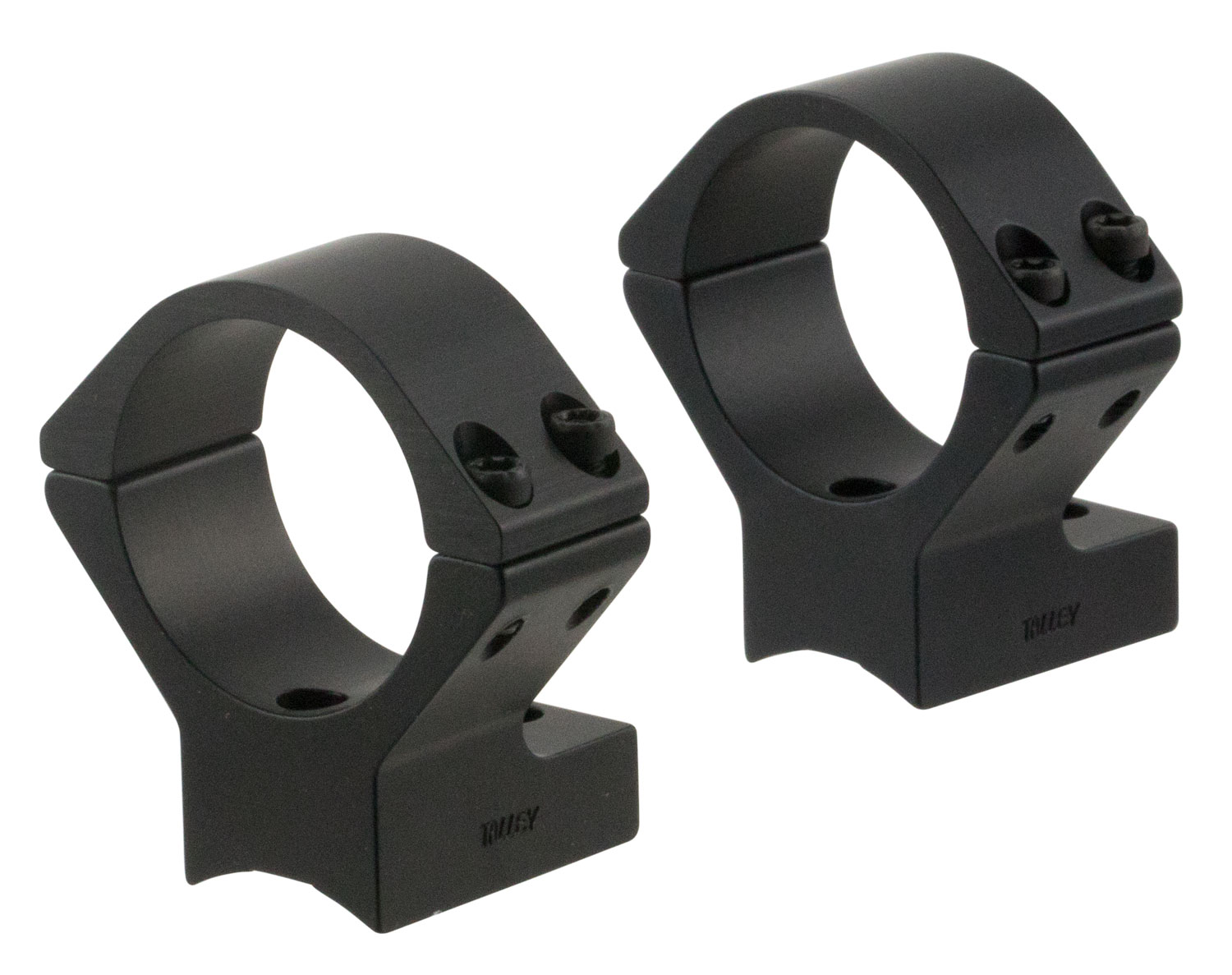 Talley 740734 Scope Mount/Ring Combo Black Anodized 30mm Tube Weatherby Vanguard Medium Rings