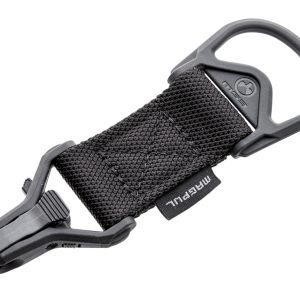 Magpul MAG516-BLK MS1/MS3 Sling Adapter made of Steel with Black Melonite Finish, Polymer Hardware, Nylon 1.25" Webbing & Two to One-Point Design for AR-15, M4 & M16