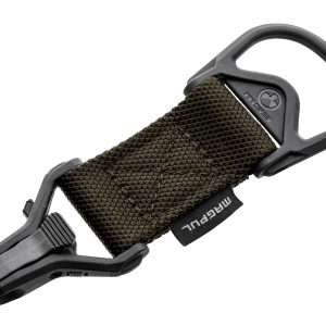 Magpul MAG516-RGR MS1/MS3 Sling Adapter made of Steel with Ranger Green Melonite Finish, Polymer Hardware, Nylon 1.25" Webbing & Two to One-Point Design for AR-15, M4 & M16