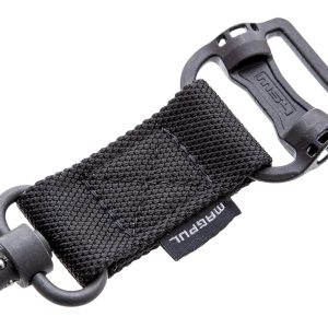 Magpul MAG519-BLK MS1/MS4 Sling Adapter made of Steel with Maganese Phosphate Black Finish, Polymer Hardware, Nylon 1.25" Webbing & Two to One-Point Design for AR-15, M4, M16, AK-Platform & AKM