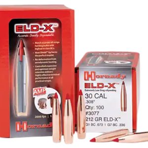Hornady 2841 ELD-X  7mm .284 175 gr Extremely Low Drag eXpanding 100 Per Box/ 15 Case