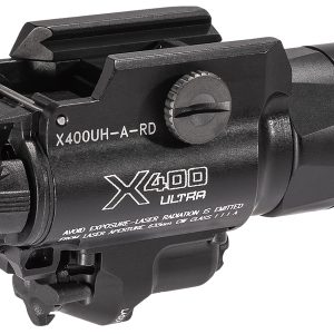 SureFire X400UHARD X400UH-A-RD Ultra Masterfire Black Anodized 1000 Lumens White LED/Red Laser