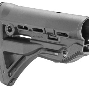 FAB Defense FXGLSHOCK GL-Shock Buttstock for M16/ M4 w/Anti-Rattle Mechanism Black Polymer