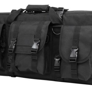 NcStar CVCPD2962B28 VISM Deluxe SubGun Case 28" Black PVC Fabric w/ Exterior Pockets Zippers & Padding for 2 AR or AK Pistols