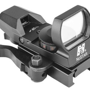 NcStar D4RGBQ Red & Green Reflex Sight with 4 Reticles Black Anodized 1 x 0.95" x 1.34" Red/Green Multi Reticle