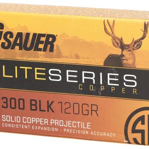 Sig Sauer E3006H120 Elite Copper Hunting 30-06Springfield 150gr Copper Solid 20 Per Box/10 Case