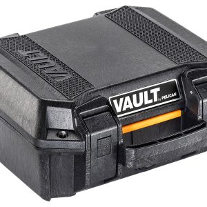 Pelican VCV100 Vault Case Small Black Polymer Holds Handgun