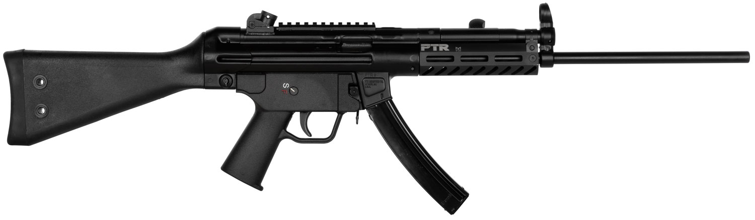 PTR 608 9R Carbine 9mm Luger 30+1 16.20" Black Stainless Steel Barrel, Black Picatinny Rail Aluminum Receiver, M-LOK Handguard, Fixed Black Synthetic Stock, Black Polymer Grip