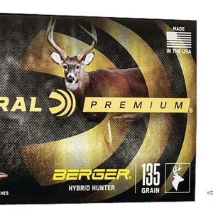 Federal P65CRDBCH1 Premium 6.5Creedmoor 135gr Berger Hybrid Hunter 20 Per Box/10 Case