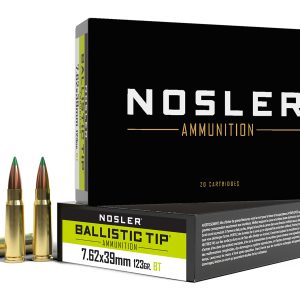 Nosler 40069 Ballistic Tip  7.62x39mm 123gr Spitzer Ballistic Tip 20 Per Box/10 Case
