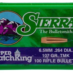 Sierra 7407 Tipped MatchKing 6.5Creedmoor 107gr Tipped MatchKing 100/Box