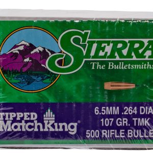 Sierra 7407C Tipped MatchKing 6.5Creedmoor 107gr Tipped MatchKing 500/Box