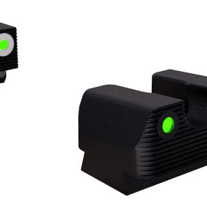 Rival Arms RA2B231G Night Sights for G42/G43/G48 Green Tritium White Outline Front Sight-Green Tritium Black Outline Rear Sight