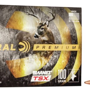 Federal P2506H Premium 25-06Rem 100gr Barnes TSX 20 Per Box/10 Case