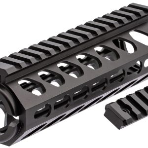 Firefield FF34053 Edge Handguard 6.62" 2- Piece Keymod, Carbine Style Made of 6061-T6 Aluminum with Black Matte Finish for AR-15