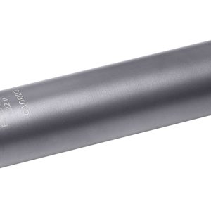 Q LLC SILEC22 El Camino  22 LR .99" Diameter, Black PVD Titanium/Stainless Steel 1/2"-28 tpi