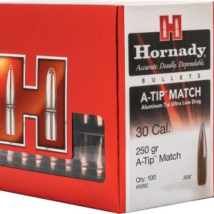 Hornady 3092 A-Tip Match 30 Cal .308 250 gr A Tip Match 100 Per Box/ 10 Case