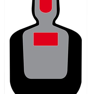 Birchwood Casey 35712 Dirty Bird BC-19 Silhouette Paper Hanging Pistol 12" x 18" Black/Gray/Red White Impact Splatter 100 Per Pkg