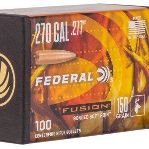 Federal FB277F4 Fusion Component 270 Win .277 150 gr Fusion Soft Point 100 Per Box/ 4 Case
