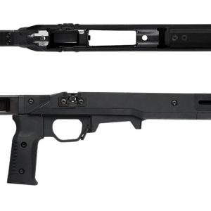 Magpul MAG997-BLK Pro 700 Stock Fixed w/Aluminum Bedding Black Synthetic for Remington 700 SA