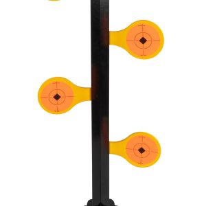 Birchwood Casey 47421 World of Targets Dueling Tree 3.50" Rimfire Pistol/Rifle Orange/Yellow Steel Circle w/Crosshair & Diamond