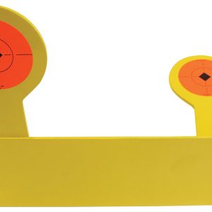Birchwood Casey 47522 World of Targets Bushwacker Rimfire Pistol/Rifle Black/Orange AR400 Steel Circle w/Crosshair & Diamond