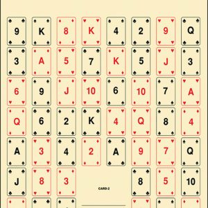 Action Target CARD2100 Entertainment 52 Playing Cards Paper 22.50" x 24" Multi-Color 100 Per Box