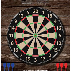 Action Target GSDARTS100 Entertainment Dart Board Paper Hanging 23" x 35" Multi-Color 100 Per Box