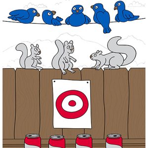 Action Target GSBKYARD100 Entertainment Animals/Cans/Target Paper Hanging 23" x 35" Multi-Color 100 Per Box