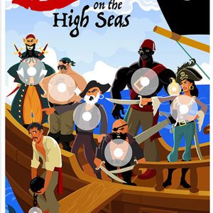 Action Target GSPIRATES100 Entertainment Pirates/Sailor Paper Hanging 23" x 35" Multi-Color 100 Per Box