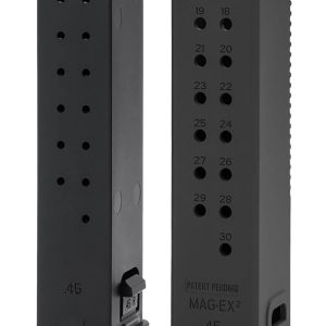 Kriss USA KVAMX2K45BL00 Mag-Ex2 Extension Kit Extended 45 ACP 30 Compatible w/ Glock 21 Gen3-5 13rd Magazines Black Polymer