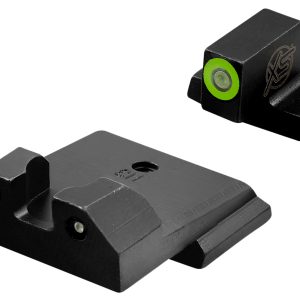 XS Sights SWR033S6G R3D Night Sights- Smith & Wesson Black | Green Tritium Green Outline Front Sight Green Tritium Rear Sight