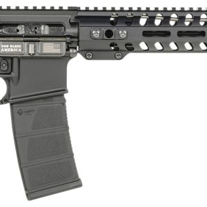 Patriot Ordnance Factory 01644 Minuteman Direct Impingement 5.56x45mm 30+1 16.50" Nitride Treated Threaded Barrel, Black Hard Coat Anodized Receiver, Synthetic 6 Position MFT Minimalist Stock