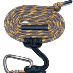 TETHRD 11MM TREE/LINEMAN 8' - W/CARABINER ORANGE