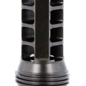 Huxwrx 1574 QD 762 Muzzle Brake Black with 5/8"-24 tpi Threads, 2.30" OAL & 1.20" Diameter for 30 Cal AR-Platform