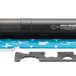 Griffin Armament GAREV45 Revolution Mod 3 45 Cal 1.375" Black Hardcoat Anodized Aluminum/Stainless Steel, CAM-LOK Piston Included