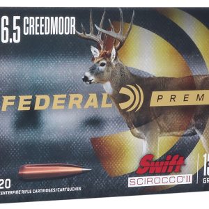 Federal P65CRDSS1 Premium 6.5Creedmoor 130gr Swift Scirocco II 20 Per Box/10 Case