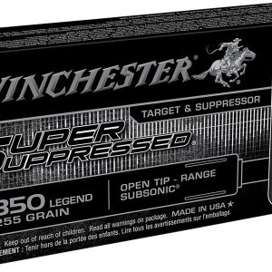 Winchester Ammo SUP350 Super Suppressed 350Legend 255gr Open Tip Range 20 Per Box/10 Case