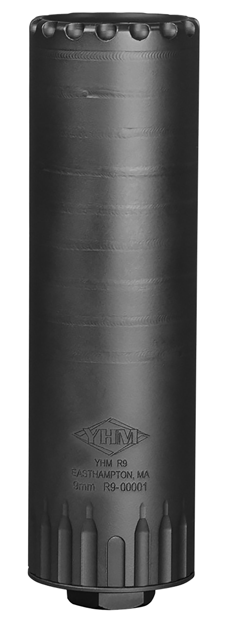 Yankee Hill 215528 R9 9mm Luger 1.562" Black Cerakote 17-4 Stainless Steel 1/2"-28 tpi