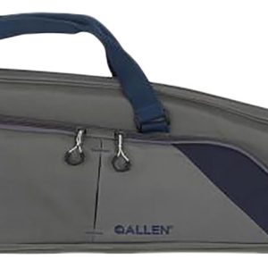 Allen 64250 Kenosha Rifle Case 50" Gray Endura w/Indigo Trim, Foam Padding, Gusseted Accessory Pockets, Lockable Zippers & Adjustable Sling