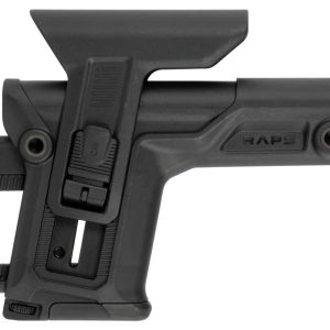 FAB Defense FXRAPS RAPS Rapid Adjustment Precision Stock Integrated Cheek-Rest & Adjustable LOP Ambidextrous 1Latch System Black Polymer