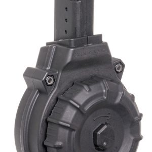 ProMag DRMA12 Standard 50rd Drum 9mm Luger Fits AR-15 Compatible w/ Glock Style Mags Black DuPont Zytel Polymer