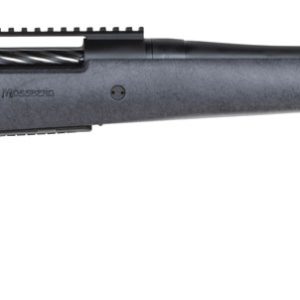 Mossberg 28101 Patriot Long Range Hunter 308 Win Caliber with 5+1 Capacity, 22" Barrel, Threaded/Fluted Matte Blued Metal Finish & Sniper Gray Fixed Monte Carlo Stock Right Hand (Full Size)