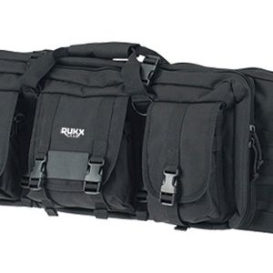 Rukx Gear ATICT36DGB Tactical Double Gun 36" Water Resistant Black 600D Polyester w/ Non-Rust Zippers Holds up to 2 Rifles