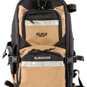 Rukx Gear ATICTSURT Survivor Backpack Tan 600D Polyester